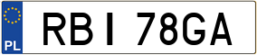 Trailer License Plate